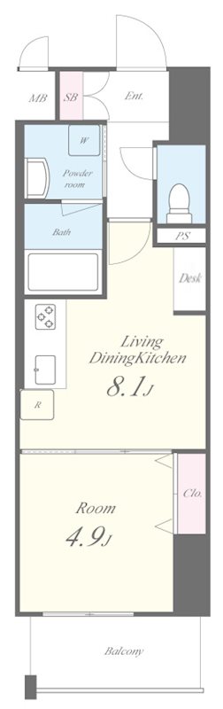 ラフィシア関内 間取り図