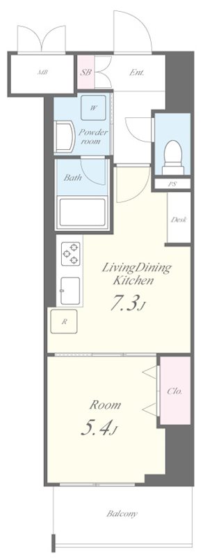 ラフィシア関内 間取り図