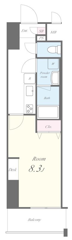 ラフィシア関内 間取り図