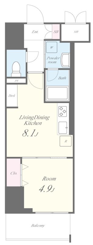 ラフィシア関内 間取り図
