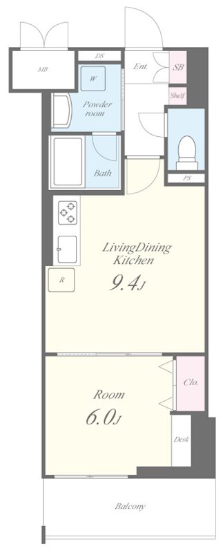 ラフィシア関内 間取り図