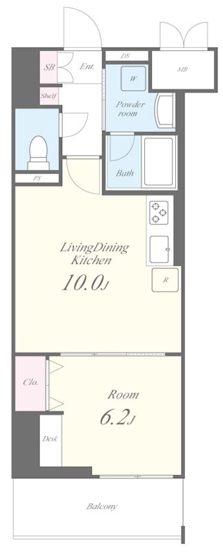 ラフィシア関内 間取り図