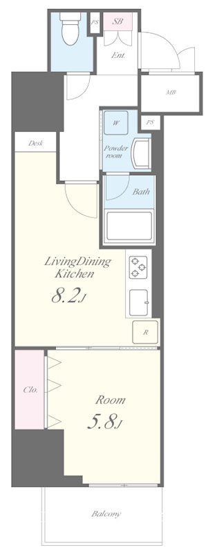 ラフィシア関内 間取り図