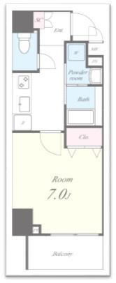 セナリオフォルム錦糸町 間取り図