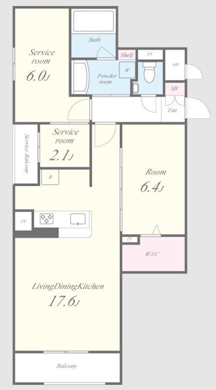 インペリアル大宮 間取り図