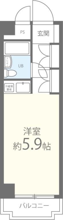 セイワパレス福島 407号室 間取り