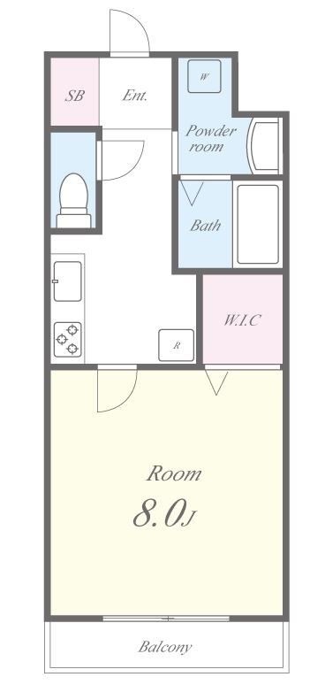 エクレール善 101号室 間取り