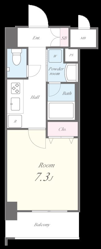 グランレーヴ東尾久 間取り図