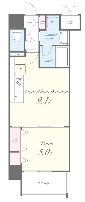 グランパシフィック今里Luxe 間取り図