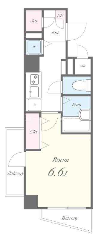 ｽﾍﾟﾗﾝﾂｧ(港北区) 間取り図