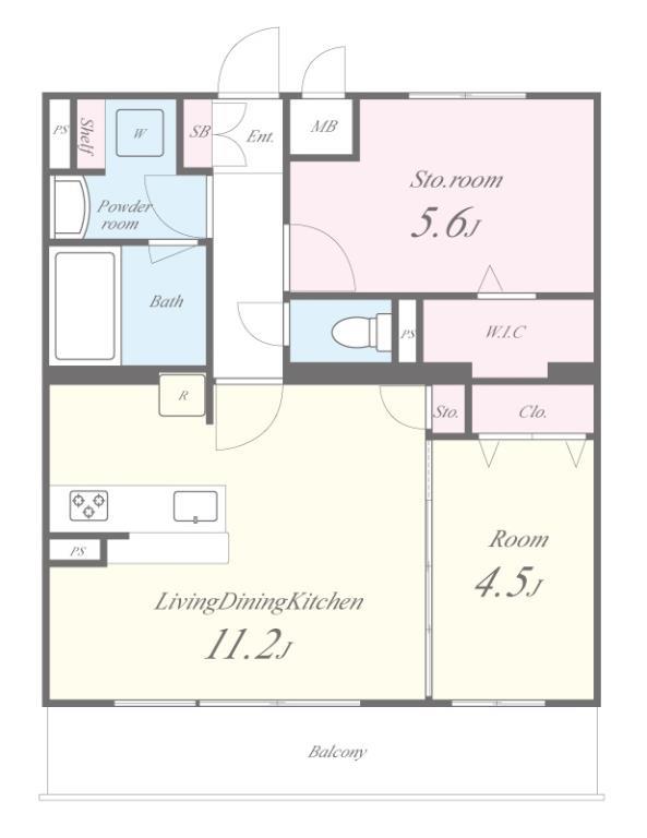 パークサイド健都 間取り図