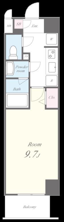 アリビオ大阪港 間取り図