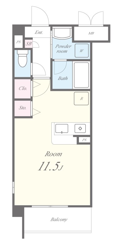シェリールソル 間取り図