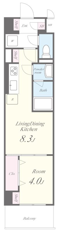アリビオ大阪港 間取り図