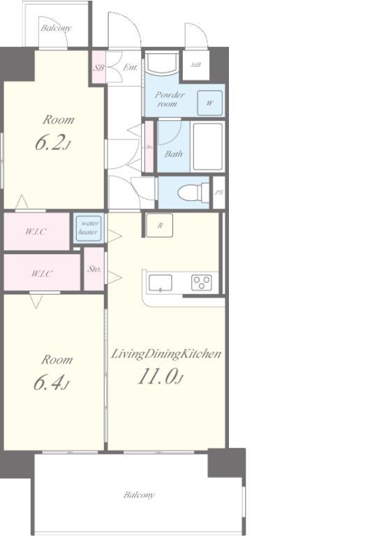 Flourish SⅠ 間取り図