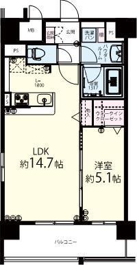 ｸﾞﾗﾝﾌﾙｰｳﾞ 0703号室 間取り