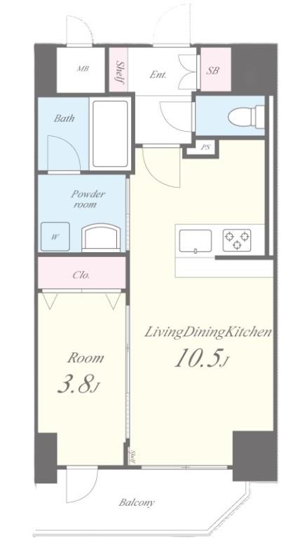 メゾンレクト 0901号室 間取り