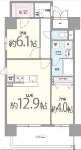 プレメント豊中 間取り図