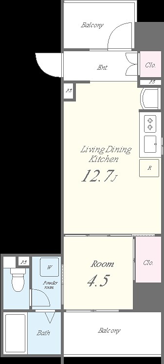 ブリリアントコートクラージュ 間取り図