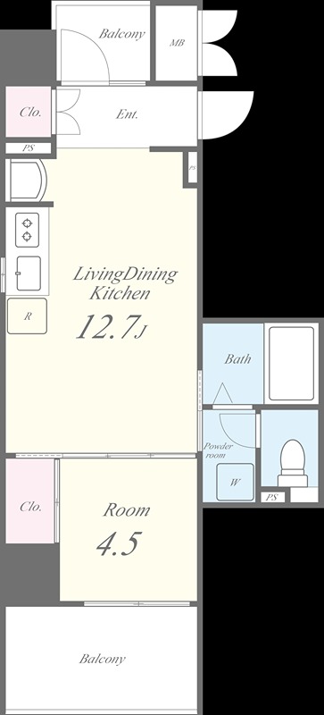 ブリリアントコートクラージュ 間取り図