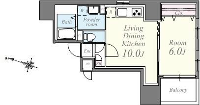 エクセレント 1 間取り図