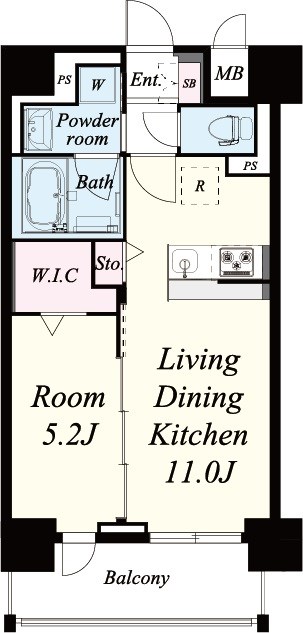 セレーナ コンフォルト天神橋 間取り図