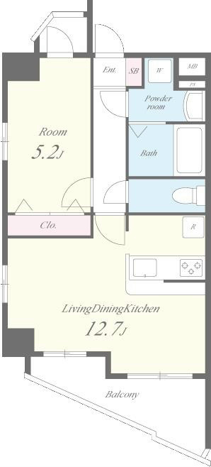 ソフィアコート扇 間取り図