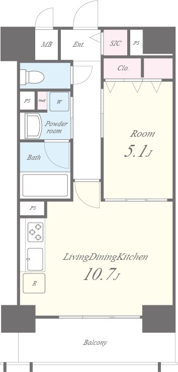 プログレッセ新大阪 間取り図