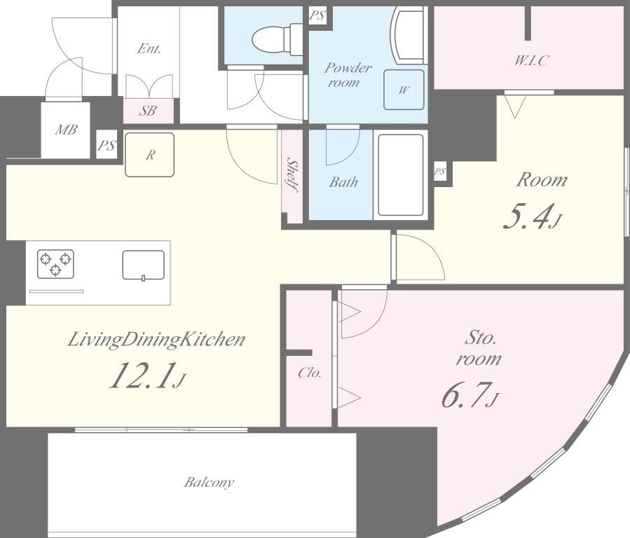 レジデンス ホクサイ 間取り図