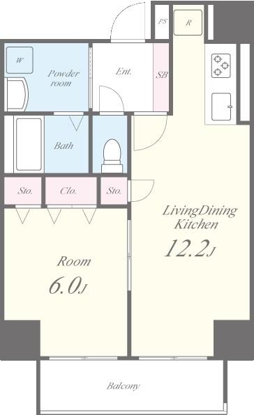 アルブル代々木八幡 間取り図