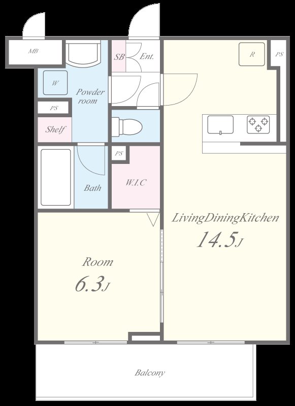 ESPERANZA TACHIKAWA 間取り図