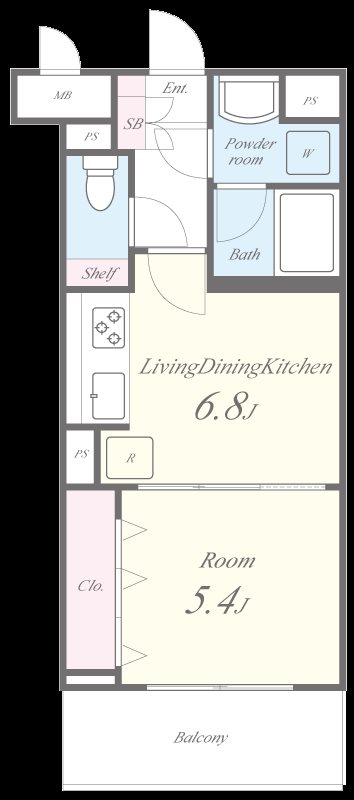 ESPERANZA TACHIKAWA 間取り図