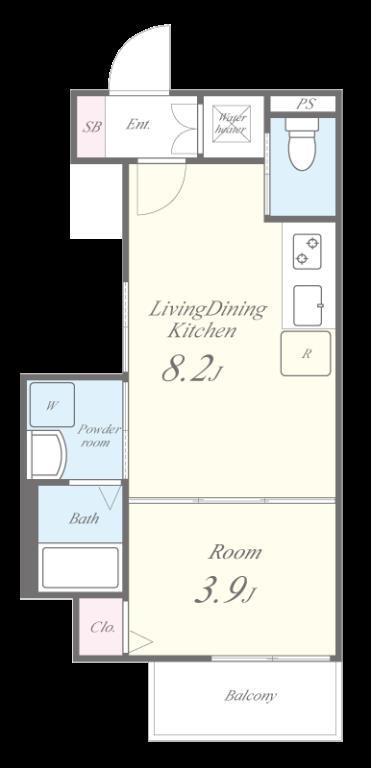 ノアシオン 102号室 間取り