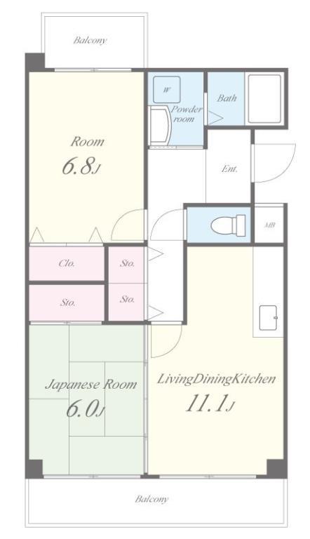 ベリオ豊島野 間取り図