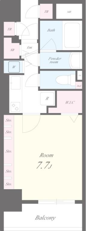 アールコート早稲田 間取り図