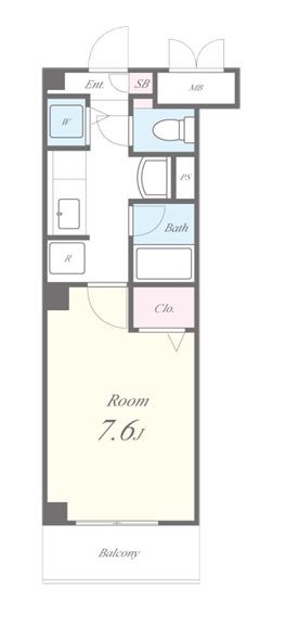 クレール鶴見 205号室 間取り