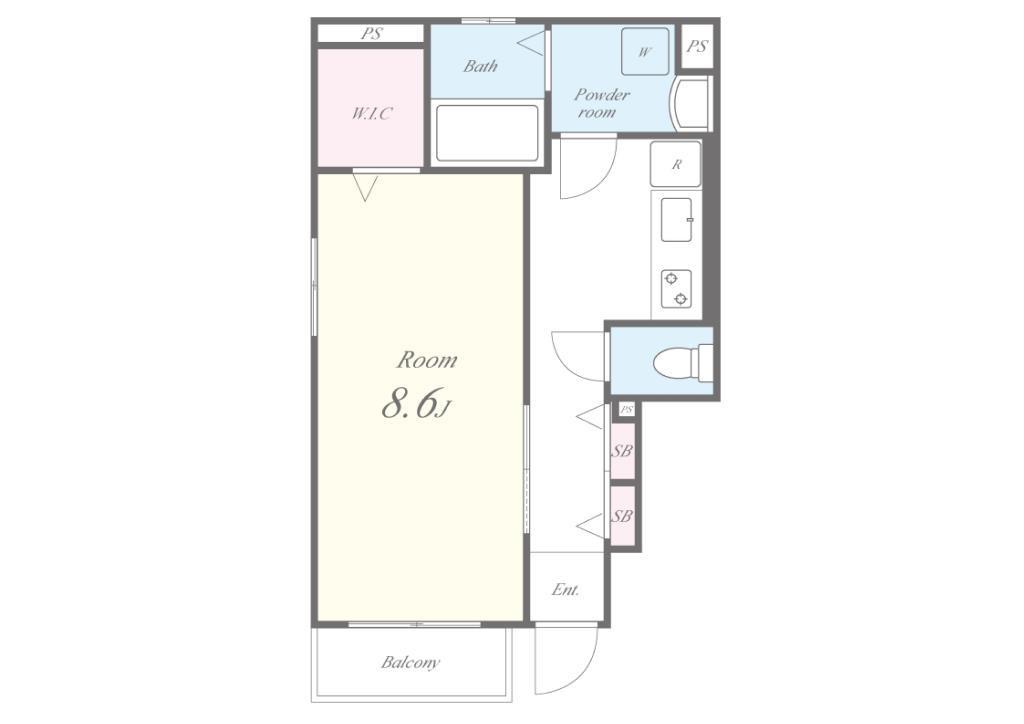 ハイム･ヤバタ 間取り図