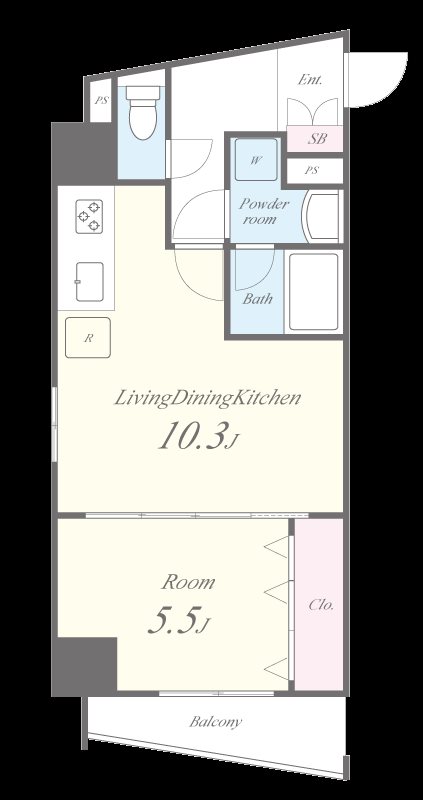 テ レジャンデール護国寺EAST 間取り図