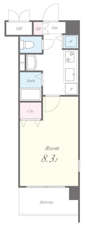 ステラコート桜川 間取り図