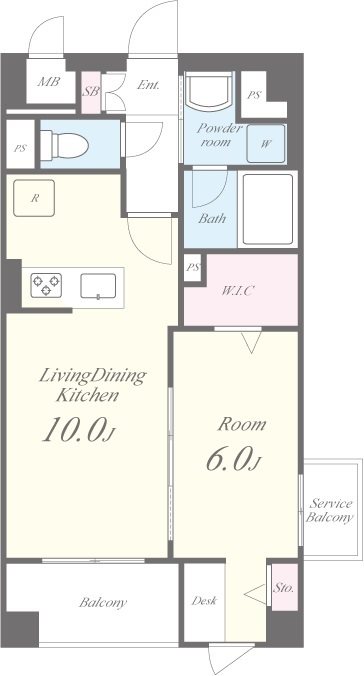 GARDEN COURT A 西高島平 間取り図