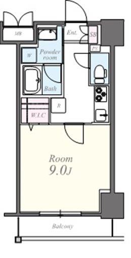 コンパル汐留 間取り図