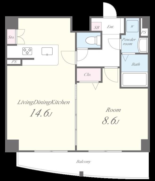 セゾン ド ミキ 間取り図