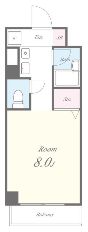 コンフォール勝どき 間取り図