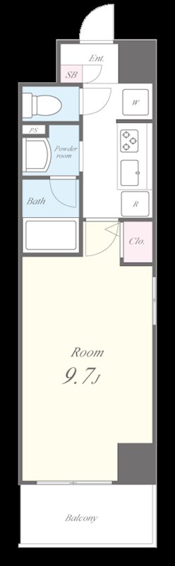 Noir et Blanc並木 間取り図