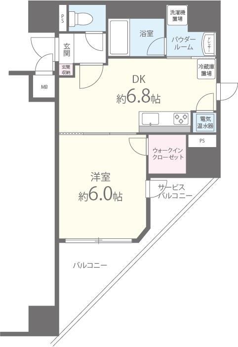 アプライズ西長堀 間取り図
