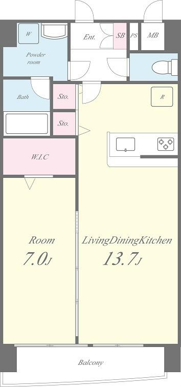 プレリュード桜木町 間取り図