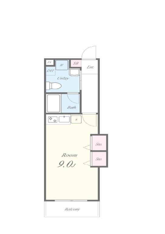 Jブラン梅島 間取り図