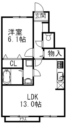 宝ルーセントB 間取り図