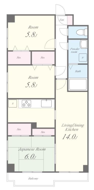 クレールコート光が丘 間取り図