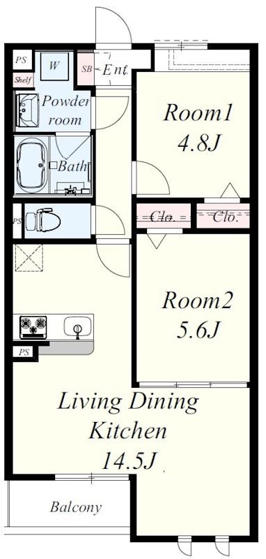 カシータ・ソル 間取り図